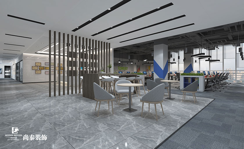 630平米高分子材料辦公室裝修設計 | 新濤控股