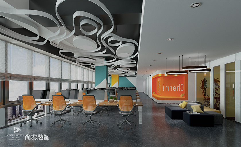 1450平米通信科技公司辦公室裝修設計 | 君鑒科技