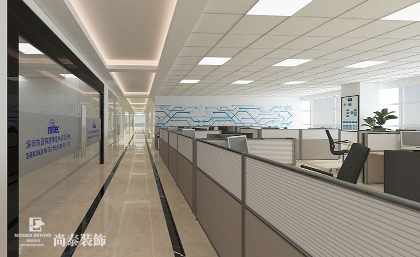 1800平設備公司廠房和辦公室裝修設計 | 邁特通信