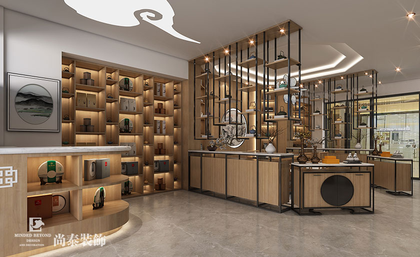 70平米新中式文創(chuàng)展廳裝修設(shè)計 | 旭升文創(chuàng)館