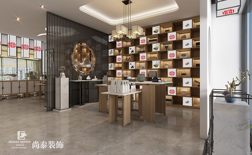 70平米新中式文創(chuàng)展廳裝修設(shè)計 | 旭升文創(chuàng)館