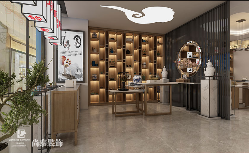 70平米新中式文創(chuàng)展廳裝修設(shè)計 | 旭升文創(chuàng)館