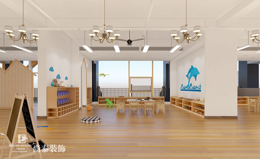 380平米兒童培訓(xùn)機構(gòu)裝修設(shè)計 | 蒙依貝兒童之家