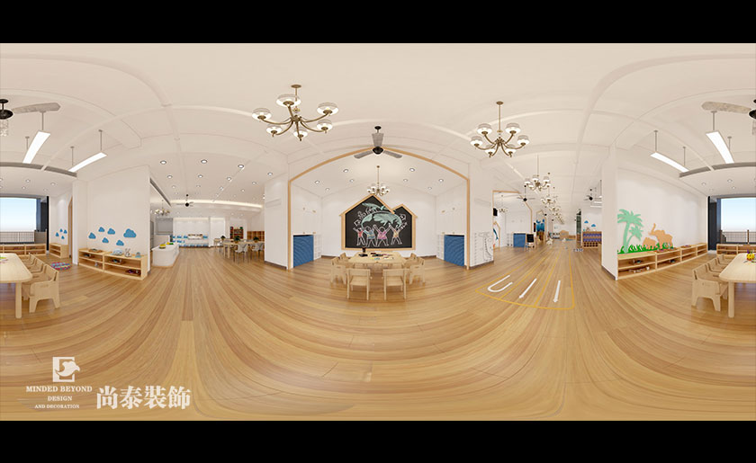 380平米兒童培訓(xùn)機構(gòu)裝修設(shè)計 | 蒙依貝兒童之家