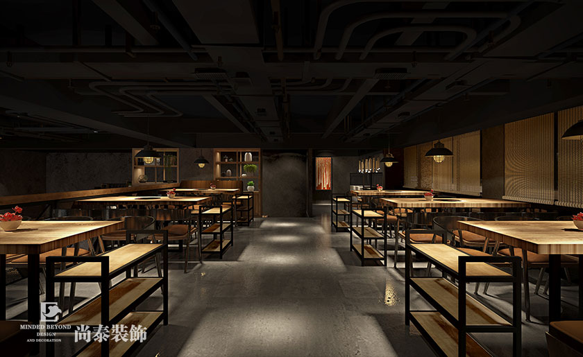 455平米牛肉火鍋店裝修設計 | 牛制灶