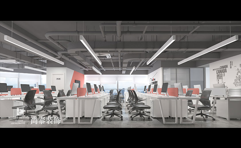 800㎡互聯網公司辦公室裝修設計 | 易創控股