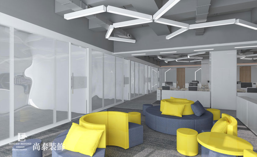 1220㎡科技公司辦公室裝修設計 | 金地樓宇