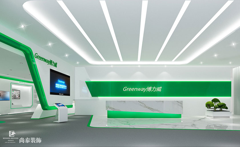 4000平米電子公司辦公室裝修設計 | 博力威電池