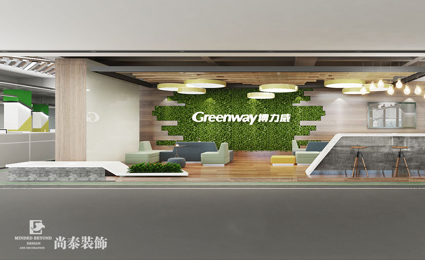 4000平米電子公司辦公室裝修設計 | 博力威電池