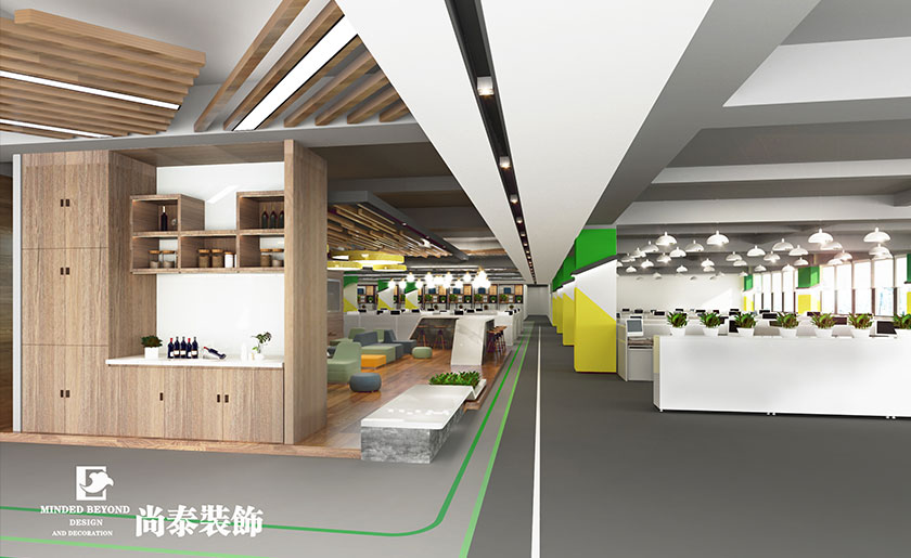 4000平米電子公司辦公室裝修設計 | 博力威電池