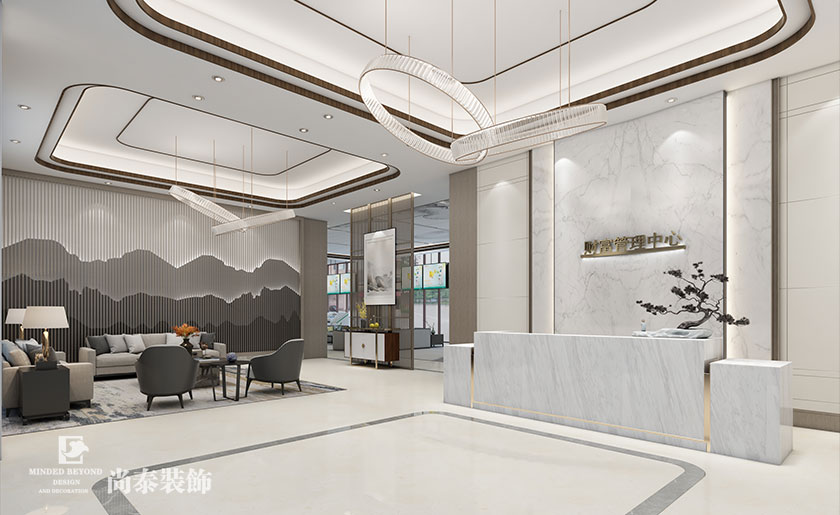 1000余平米銀行辦公裝修設計 | 郵政財富中心