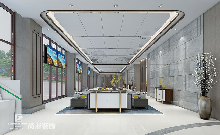 1000余平米銀行辦公裝修設計 | 郵政財富中心