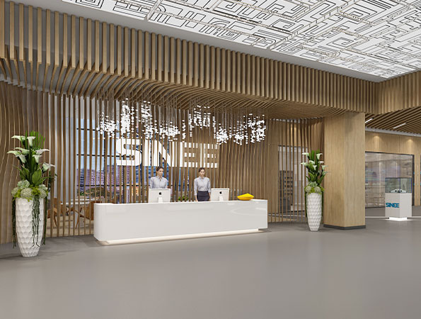 600平電氣公司辦公室裝修設(shè)計(jì) | 正弦電氣