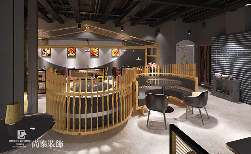 龍蝦館裝修效果圖-湘愛魚蝦串