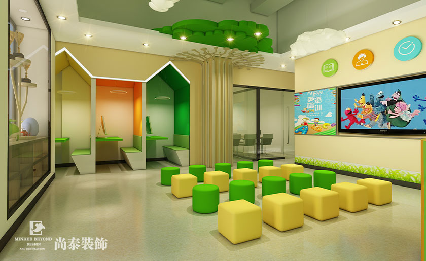 兒童教育培訓裝修效果圖-Etaik教育