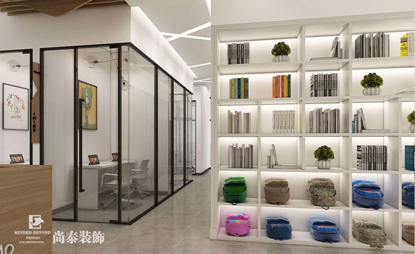 500㎡教育培訓(xùn)機(jī)構(gòu)裝修效果圖-牛劍教育