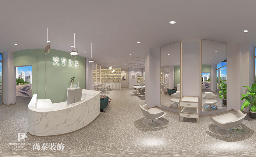 現代簡約美容美發會所裝修效果圖-優品國際
