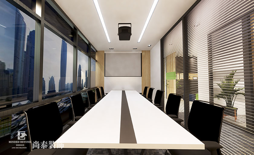 300平咨詢公司辦公室設計裝修設計 | 美博咨詢