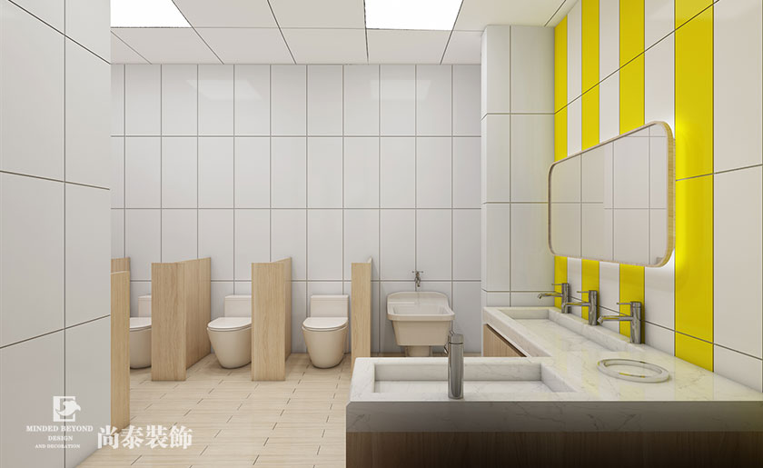 現代簡約托育中心裝修效果圖-全優貝貝