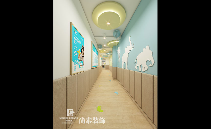 現代簡約托育中心裝修效果圖-全優貝貝