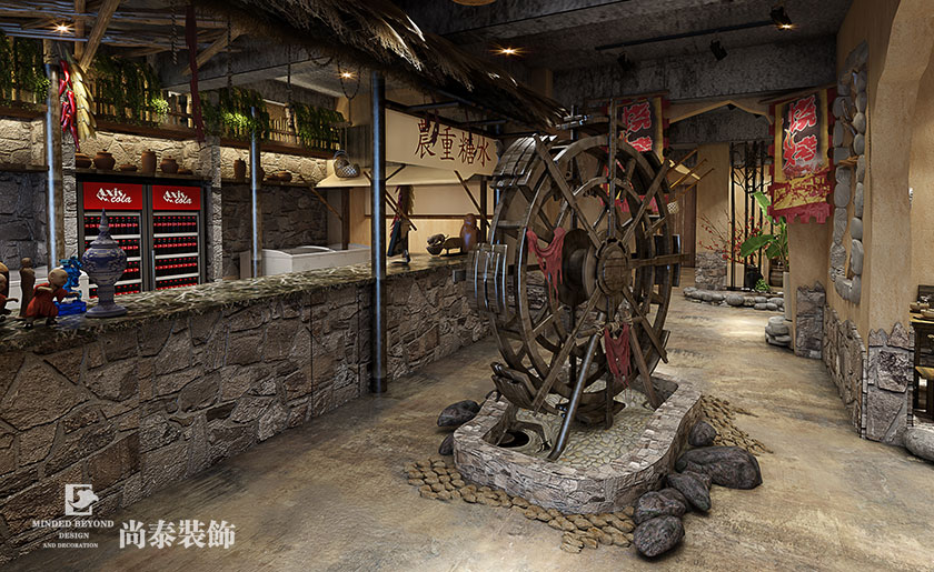 400平米燒烤店裝修效果圖-農重燒烤