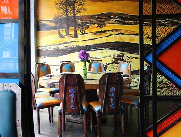 湘菜館裝修實景圖-回味食光