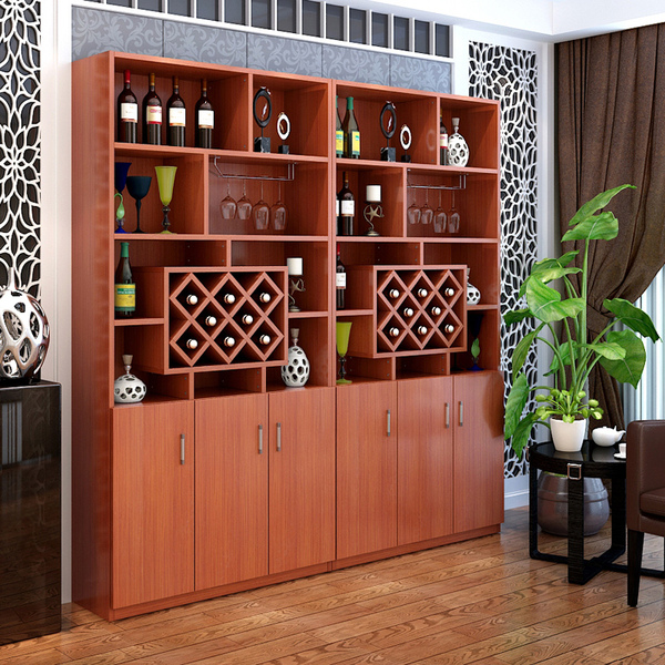 客廳餐廳木質隔斷柜效果圖