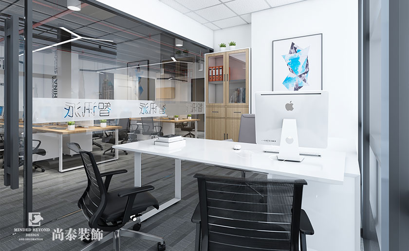 400平米科技信息公司辦公室裝修設計 | 智訊派科技