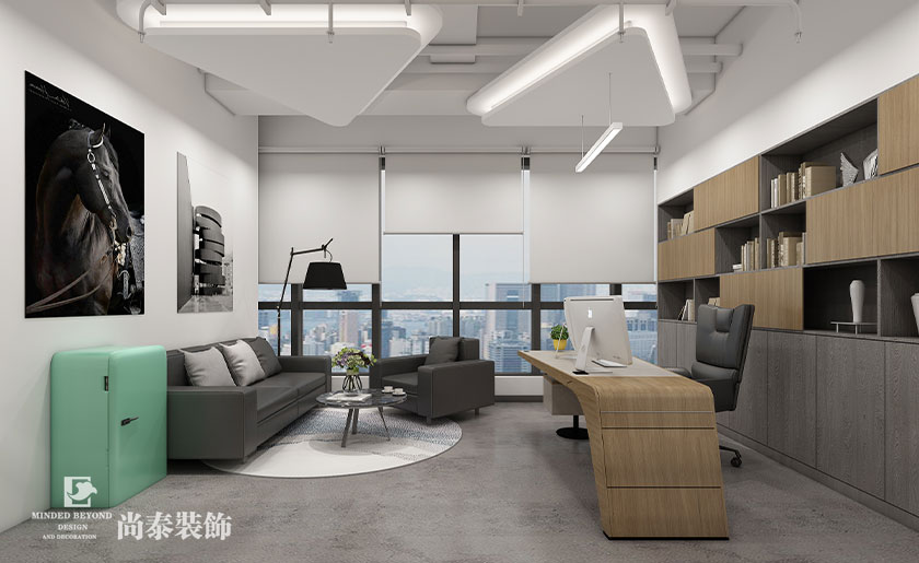 200平米貿易公司辦公室裝修設計 | 寶袋貿易科技