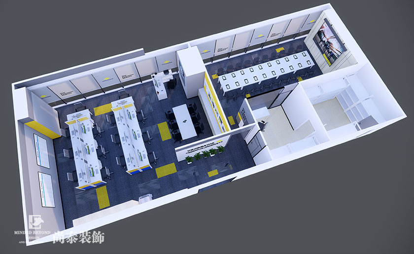 150平米測量技術(shù)公司辦公室裝修設(shè)計(jì) | 橫河測量技術(shù)
