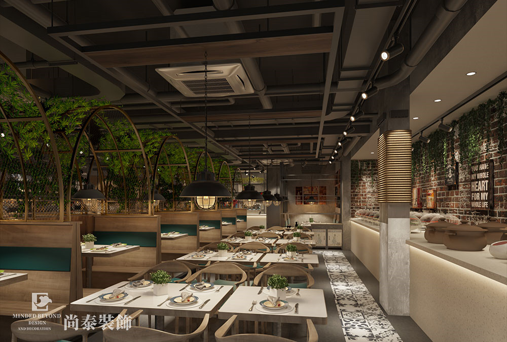 餐飲店鋪裝修設計效果圖