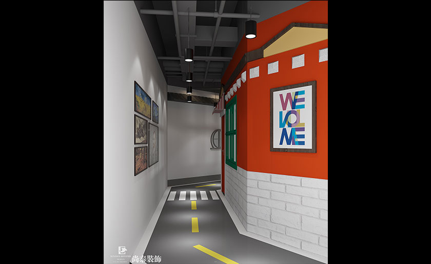 混搭風美術培訓裝修效果圖-戴伽美術學院