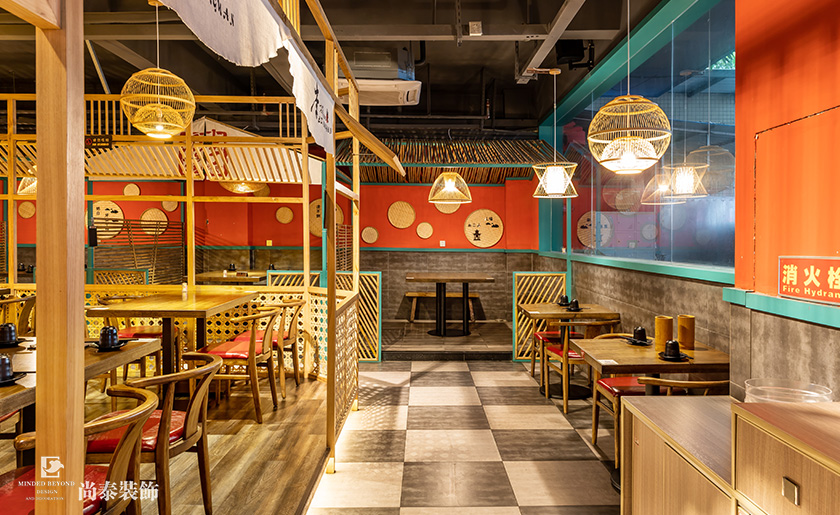 特色燒烤店裝修實景圖-都曉得李不管