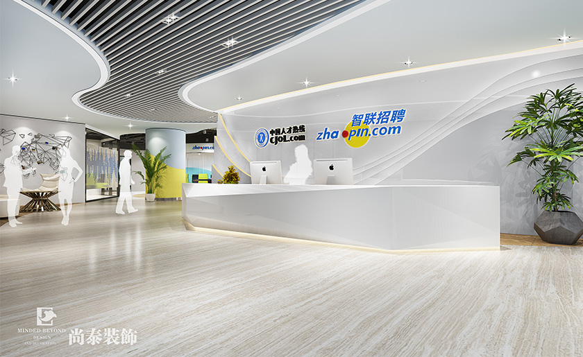 2100現(xiàn)代簡(jiǎn)約辦公室裝修設(shè)計(jì) | 智聯(lián)招聘