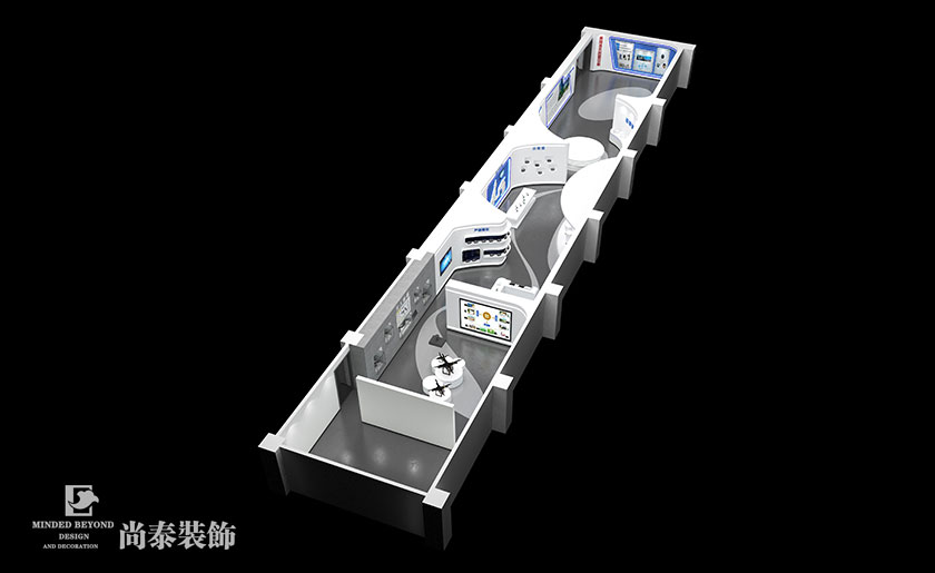 1900㎡高科技公司辦公展廳裝修設計 | 九洲電器集團