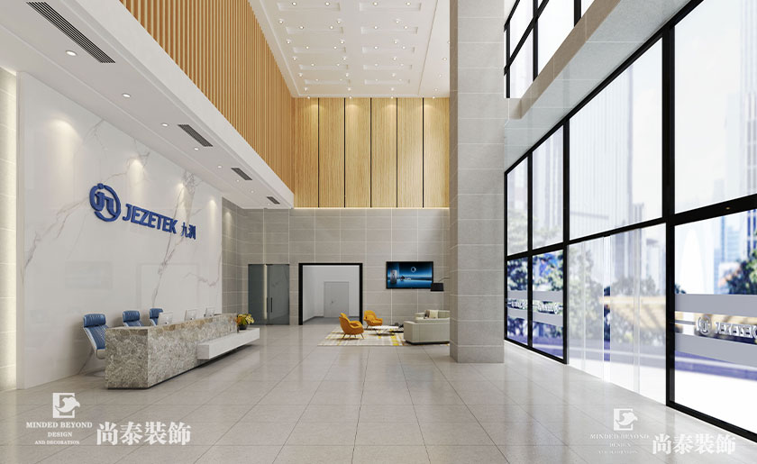 1900㎡高科技公司辦公展廳裝修設計 | 九洲電器集團