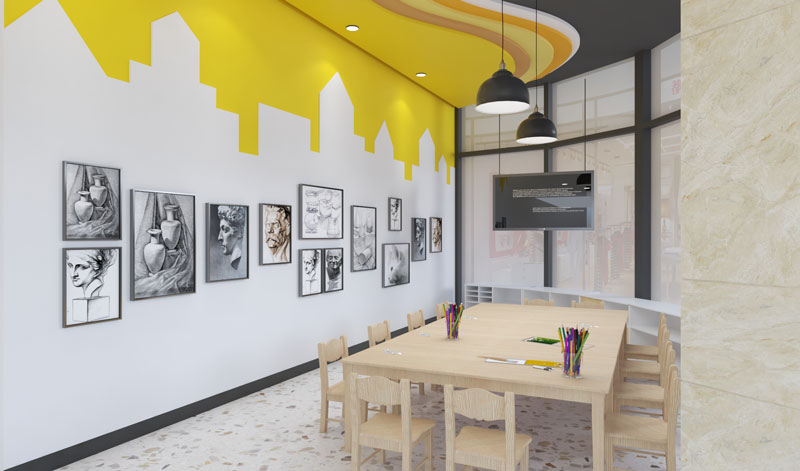藝術培訓機構裝修效果圖片