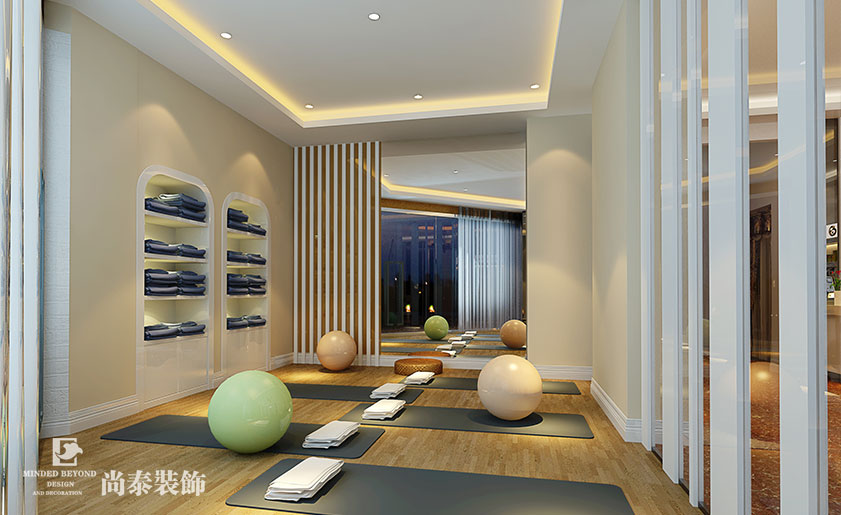 美容會所裝修效果圖中式
