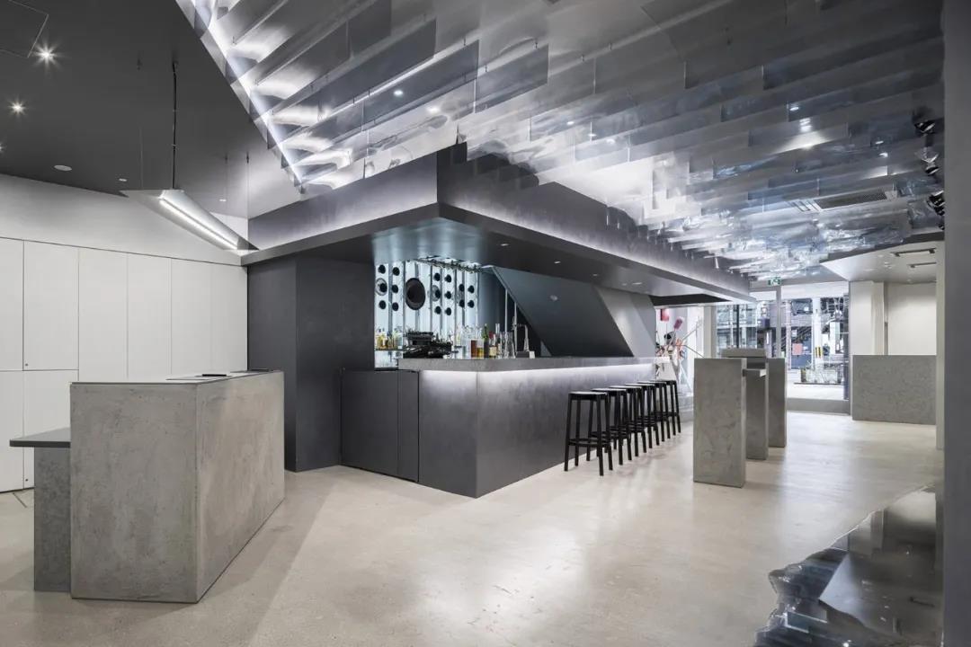 藝術酒店吧臺設計效果圖