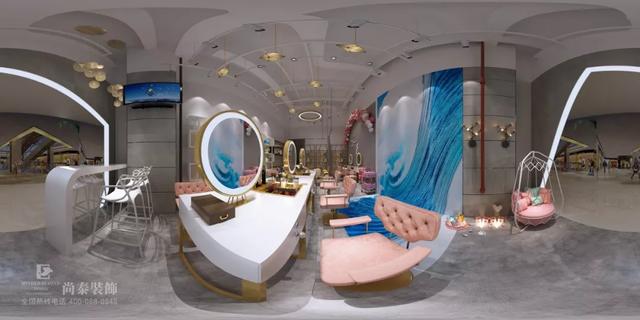 工業風理發店裝修效果圖 工業風理發店裝修效果圖