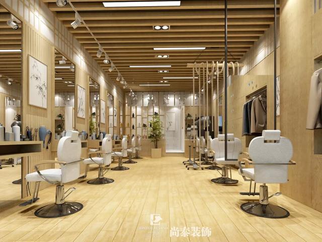 日式風理發店裝修效果圖 日式風理發店裝修效果圖