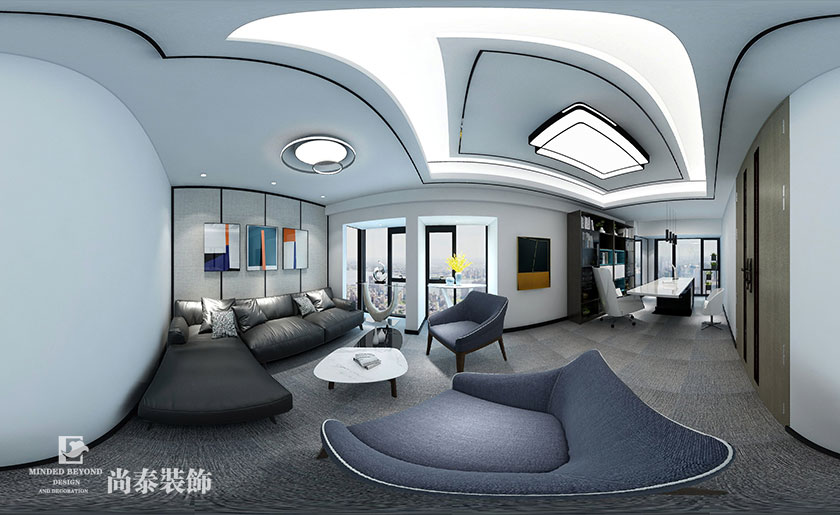 130㎡科技公司簡約辦公室設(shè)計 | 世視順科技