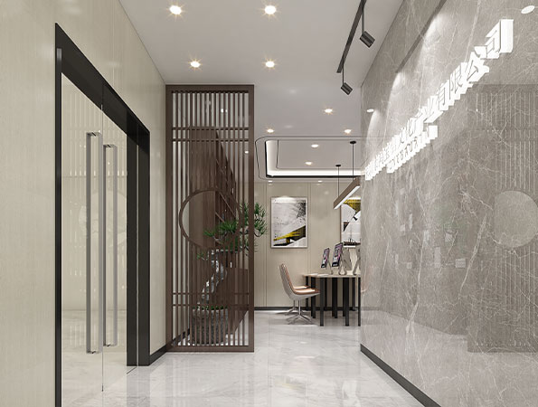 現代輕奢文化產業公司辦公室裝修設計 | 鴻寶信