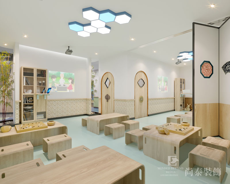圍棋培訓機構裝修效果圖片