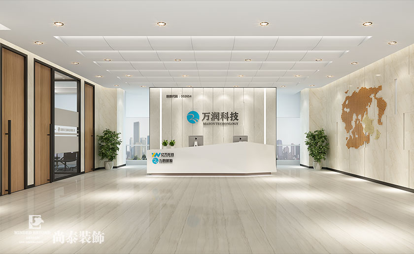 1700㎡上市LED產業科技公司辦公室裝修設計 | 萬潤科技