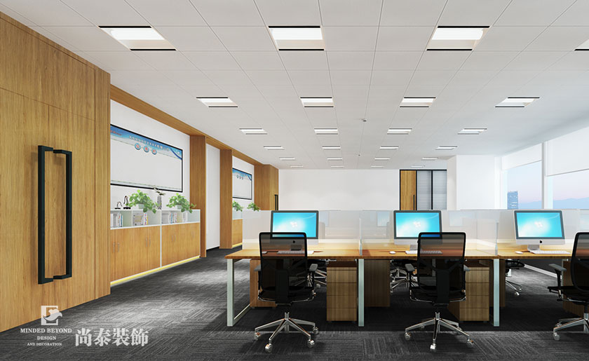 1700㎡上市LED產業科技公司辦公室裝修設計 | 萬潤科技