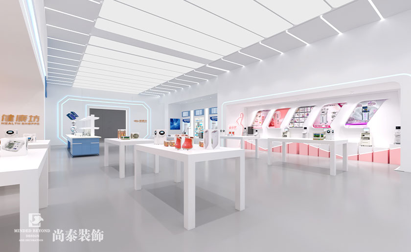 650平米健康產品企業展廳裝修設計 | 康亦健集團