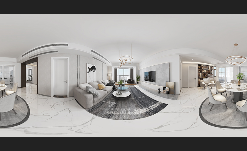 140㎡現代簡約大宅裝修設計 | 東漖新村