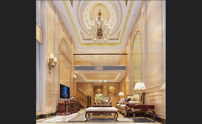287㎡宮廷風格別墅裝修設計 | 梅林別墅