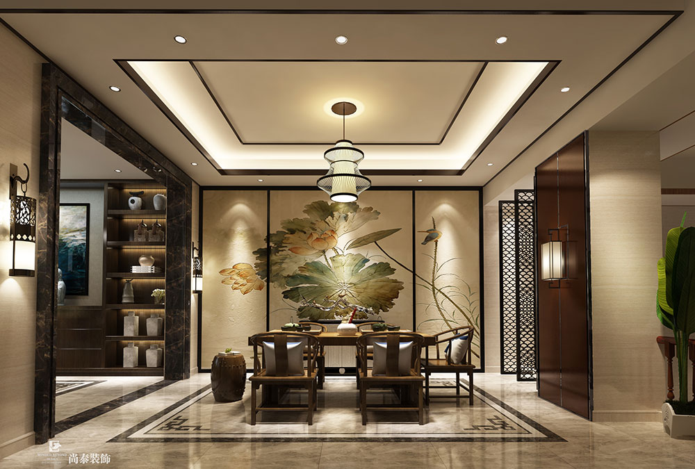 550平米新中式別墅家裝設(shè)計(jì)效果圖 | 紫鱗山花園
